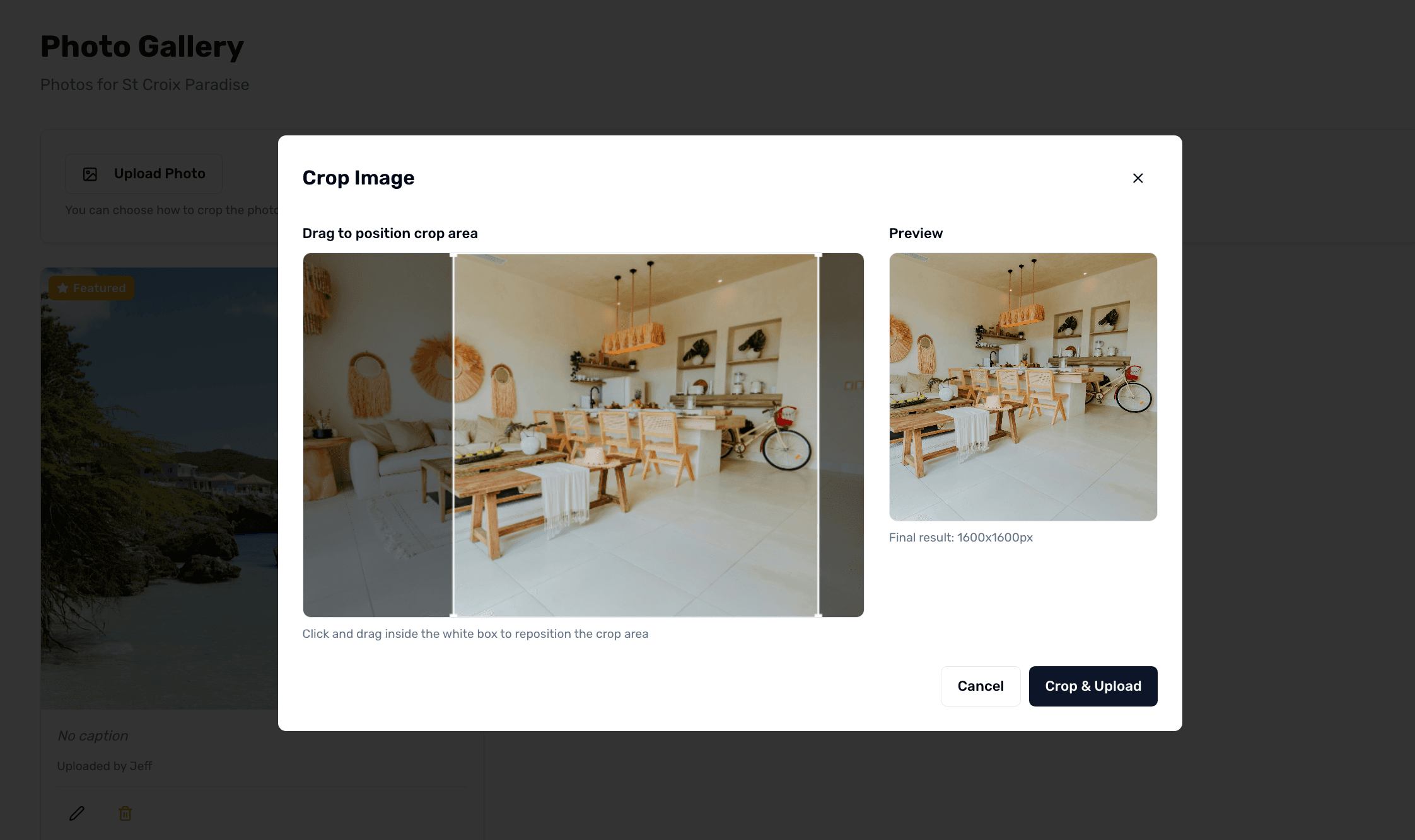 Upload and Manage Photos